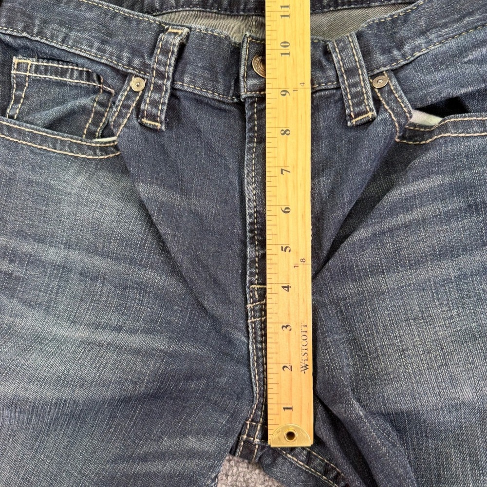 Silver Jeans Mens 33x32 (Fits 34x31) Dark Wash Zac Relaxed Straight Denim - Picture 11 of 15
